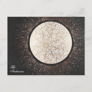 Carte Postale Chalkboard Gold Star Noël