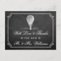 Chalkboard Hot Air Balloon Collection Mariage