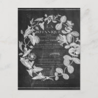 chalkboard scripts d'art botanique français lierre