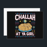 Carte Postale Challah Sur Ya Girl Funny Hanoukka Food Chanukah<br><div class="desc">Challah Sur Ya Girl Funny Hanoukka Food Chanukah</div>