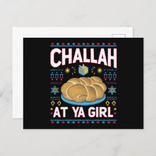 Carte Postale Challah Sur Ya Girl Funny Hanoukka Food Chanukah