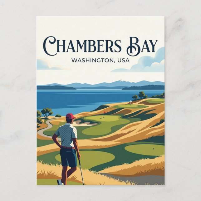 Carte Postale Chambers Bay États-Unis (Devant)