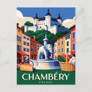 Carte Postale Chambéry France Ville Alpine Voyage