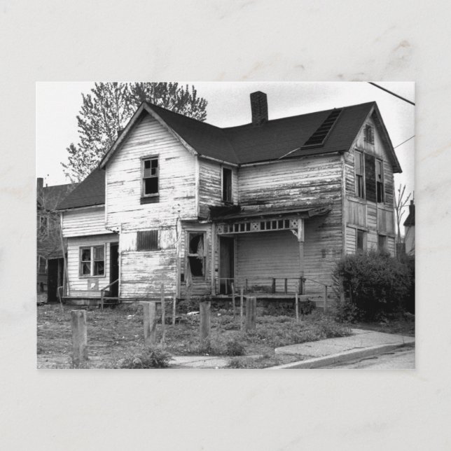 Carte Postale Chambre abandonnée (Devant)