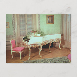Carte Postale Chambre avec le clavecin