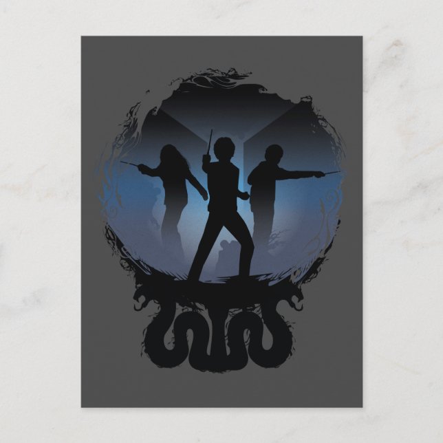 Carte Postale Chambre de Harry Potter | de silhouette de secrets (Devant)