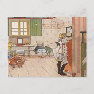 Carte Postale Chambre mansardée avec Baby Sister.