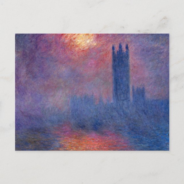 Carte Postale Chambres du Parlement - Claude Monet (Devant)