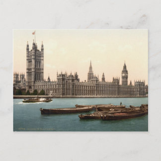Carte Postale Chambres du Parlement, Londres c.1895