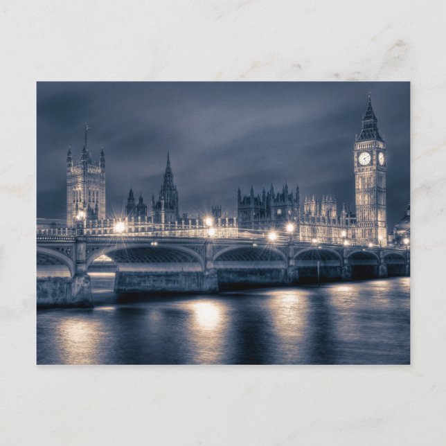 Carte Postale Chambres du Parlement, Westminster London (Devant)