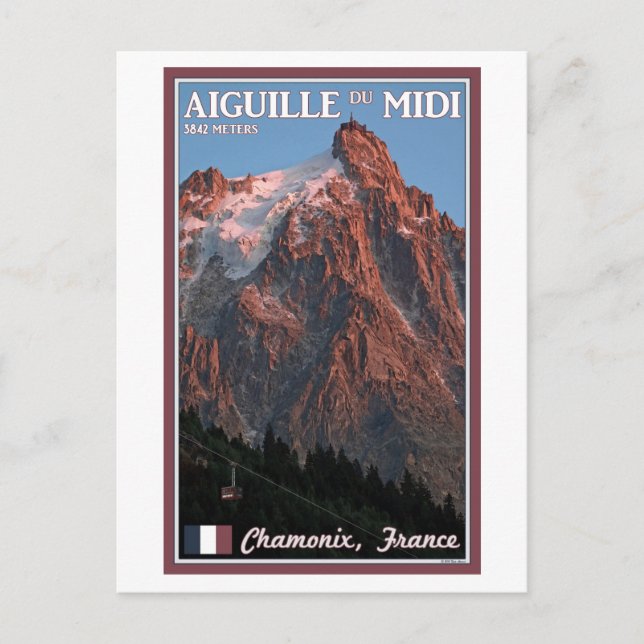 Carte Postale Chamonix - Aiguille du Midi (Devant)