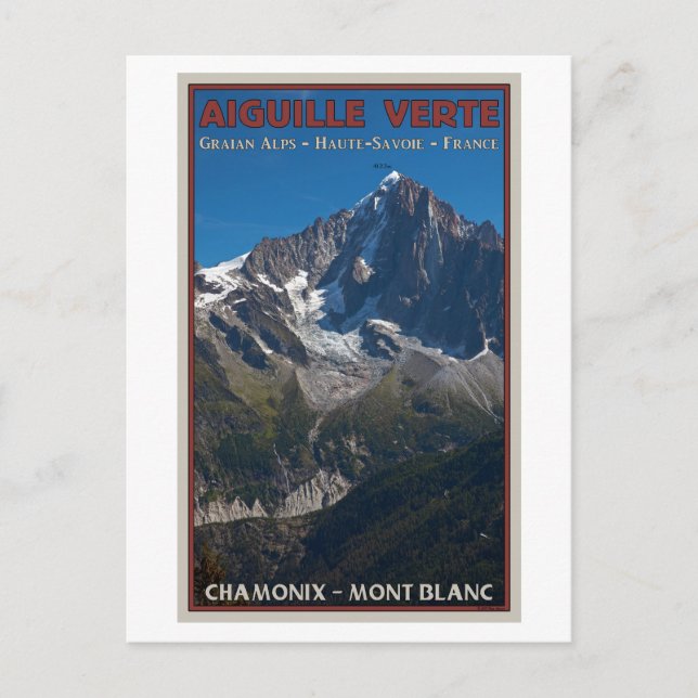 Carte Postale Chamonix - Aiguille Verte (Devant)