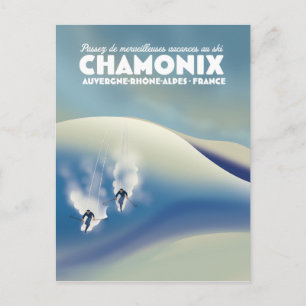 Carte Postale Chamonix - Auvergne-Rhône-Alpes France affiche de