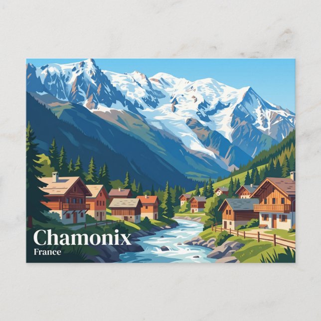 Carte Postale Chamonix France (Devant)