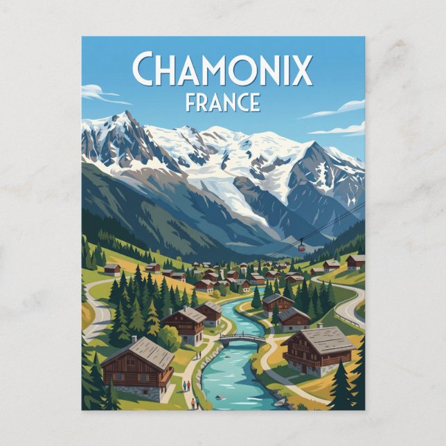 Carte Postale Chamonix France (Devant)