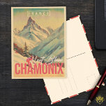 Carte Postale Chamonix France Mont Blanc Vintage Ski<br><div class="desc">Chamonix France Mountain souvenir Ski Vintage Design. Chamonix France. Ce design Vintage fait un grand cadeau de Noël ou d'anniversaire pour les fans de la montagne Chamonix. Le design vintage rétro est un cadeau parfait pour les amateurs de ski dans les montagnes françaises.</div>