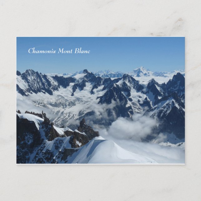Carte Postale Chamonix Mont Blanc Alpes françaises (Devant)
