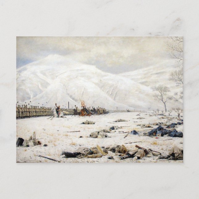 Carte Postale Champ de bataille au col Shipka (Devant)