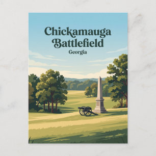 Carte Postale Champ de bataille de Chickamauga Géorgie