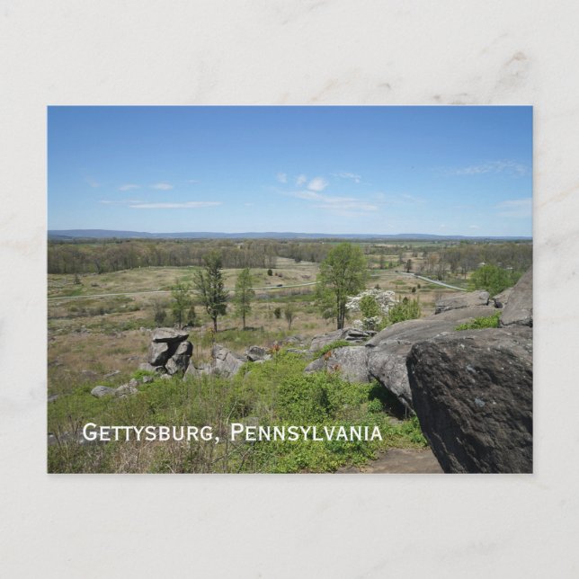 Carte Postale Champ de bataille de Gettysburg (Devant)