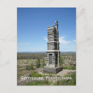 Carte Postale Champ de bataille de Gettysburg en Pennsylvanie