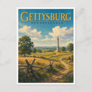 Carte Postale Champ de bataille de Gettysburg Pennsylvanie GeoSa