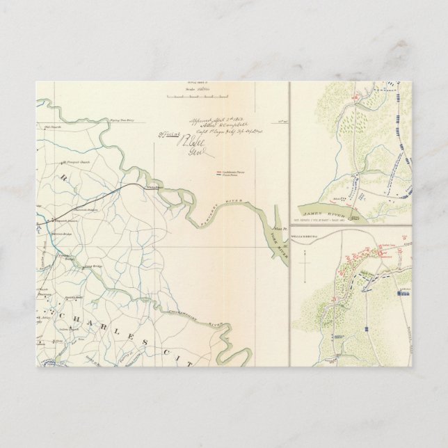 Carte Postale Champ de bataille Richmond, Va (Devant)