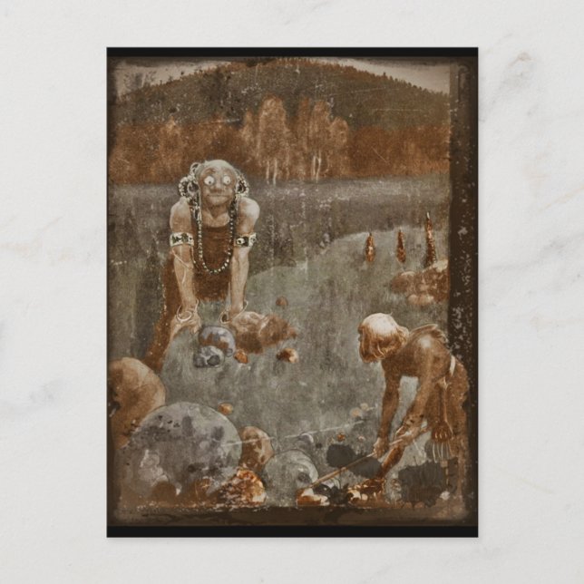 Carte Postale Champ de bijoux (Devant)