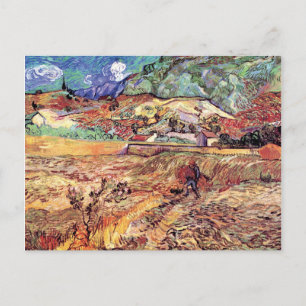 Carte Postale Champ de blé clos - Vincent Van Gogh Art Fine