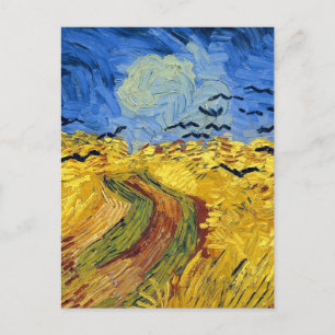 Carte Postale Champ de blé de Van Gogh avec Corbeaux Post-Impres