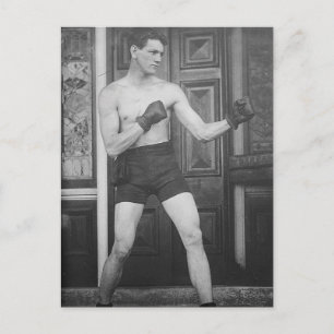 Carte Postale Champ de boxe vintage