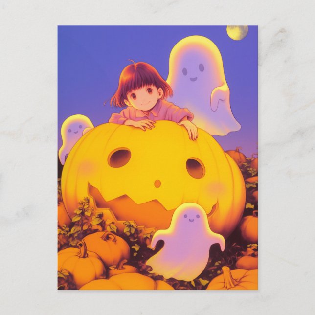 Carte Postale Champ de citrouilles (Devant)