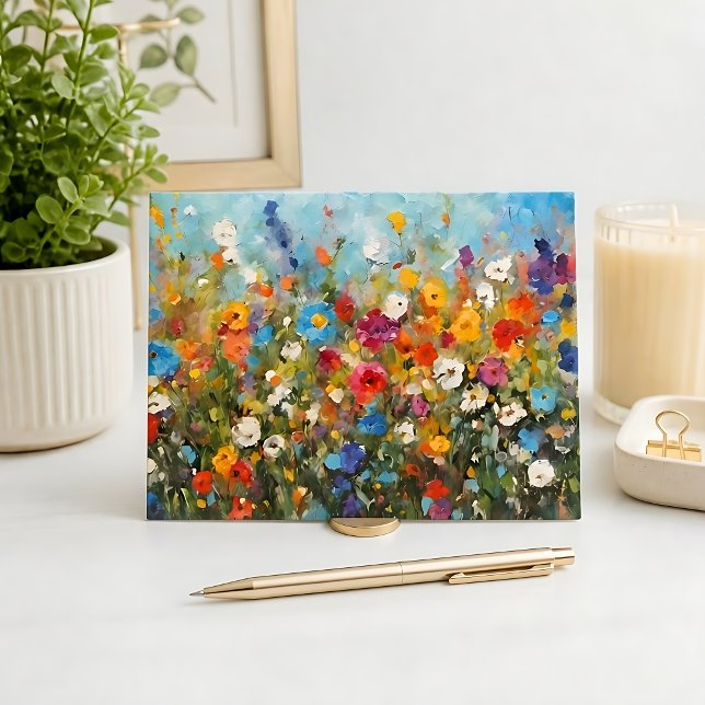 Carte Postale Champ de fleurs sauvages (Créateur téléchargé)