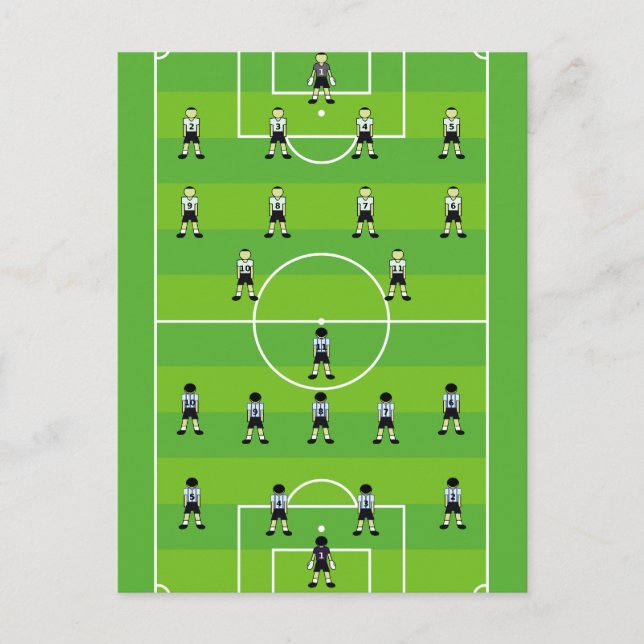 Carte Postale Champ de football (Devant)