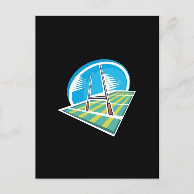 Carte Postale Champ de rugby (Devant)