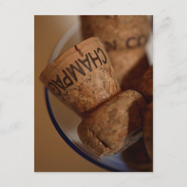 Carte Postale Champagne Corks Postcard (Devant)