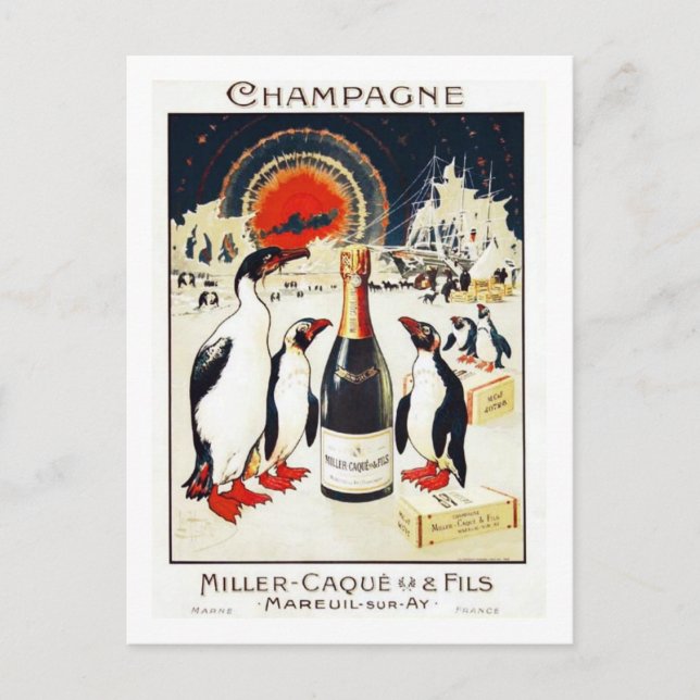 Carte Postale Champagne Miller-Caque & Fils (Devant)