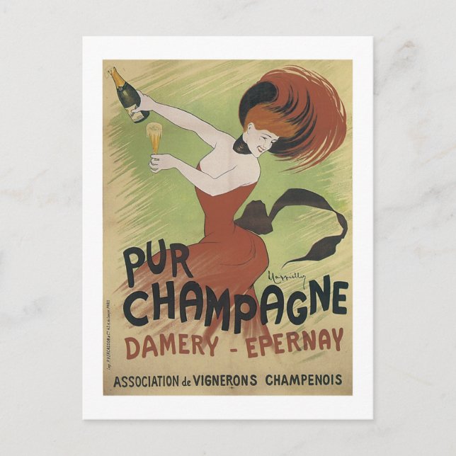 Carte Postale Champagne Pur, Damery-Epernay (Devant)