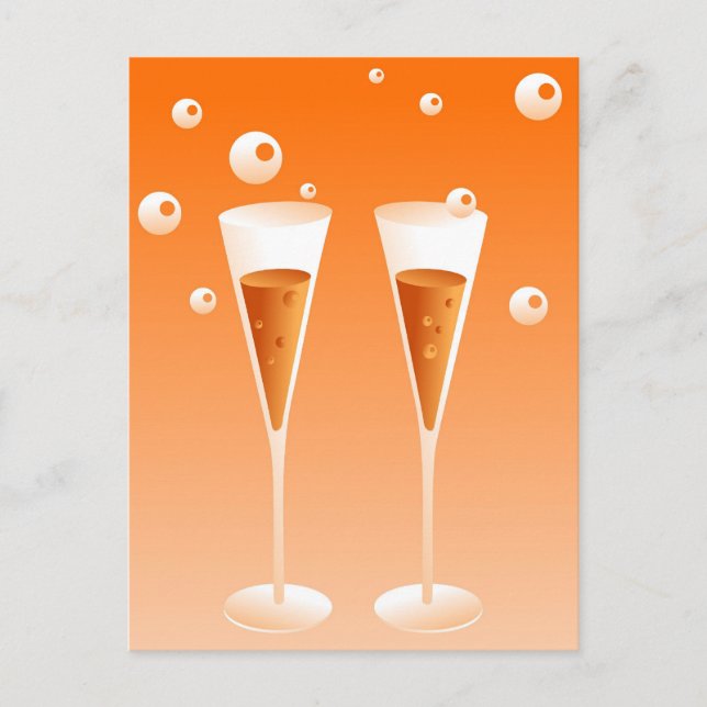Carte Postale Champagne Retro (Devant)