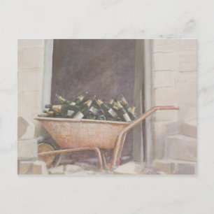 Carte Postale Champagne Wheelbarrow 1985