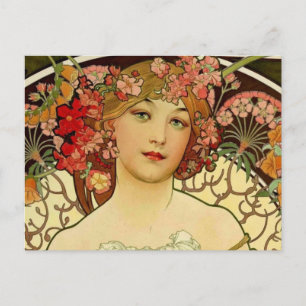 Carte Postale Champagne Woman 1897 - F. Champenois Imprimeur