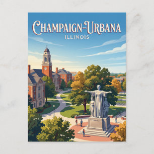 Carte Postale Champaign-Urbana, Illinois