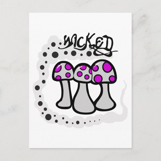 Carte Postale Champignon malin (Devant)