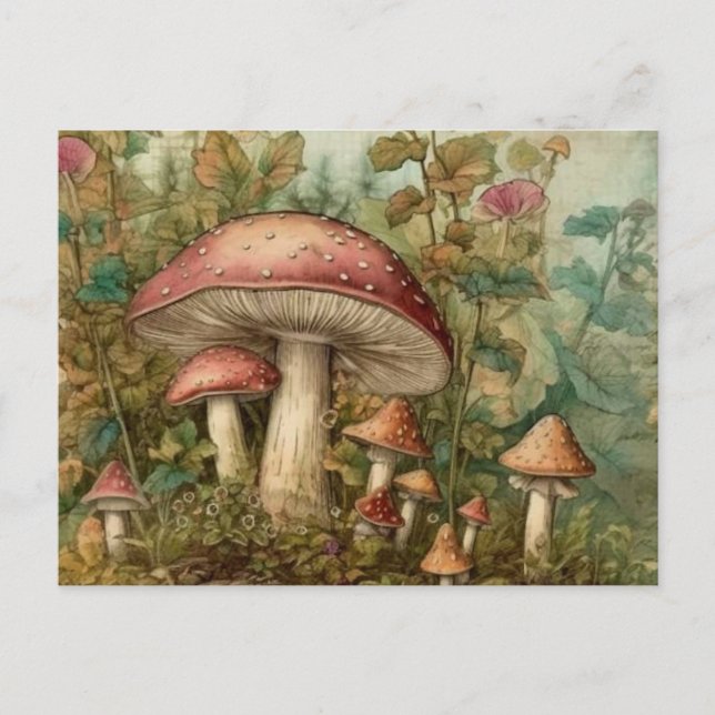 Carte Postale Champignons de contes Fairytale (Devant)