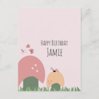 Champignons, Papillons et Coccinelles Joyeux Anniv