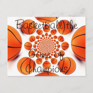 Carte Postale Champion Court Vision : Basketball Jeu des Champs