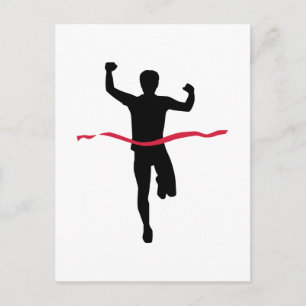 Carte Postale Champion du marathon