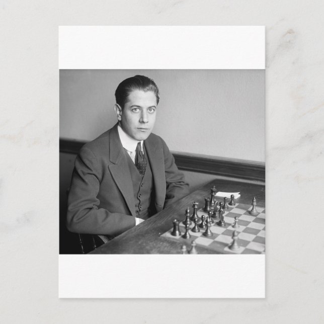 Carte Postale Champion du monde d'échecs, 1915 (Devant)