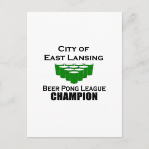 Carte Postale Champion East Lansing Beer Pong