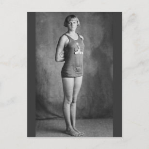 Carte Postale Champion olympique de natation, années 1920